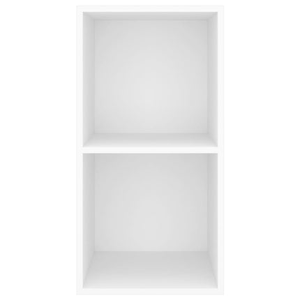 væghængt tv-bord 37x37x72 cm konstrueret træ hvid