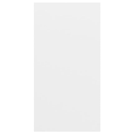 væghængt tv-bord 37x37x72 cm konstrueret træ hvid
