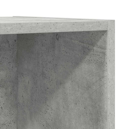 væghængt tv-skab 37x37x107 cm konstrueret træ betongrå