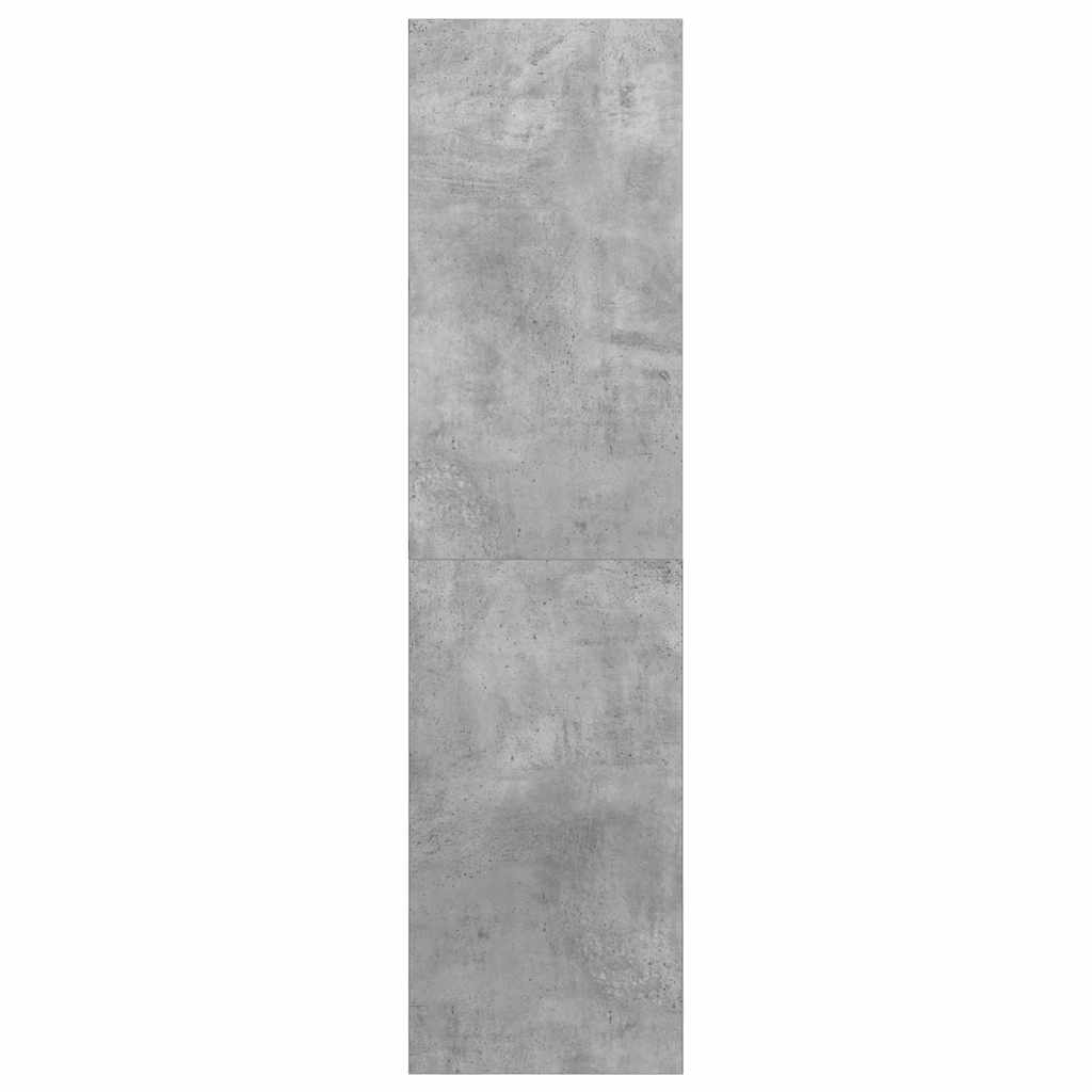 væghængt tv-skab 37x37x142,5 cm konstrueret træ betongrå