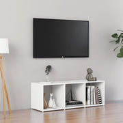 tv-skab 107x35x37 cm konstrueret træ hvid