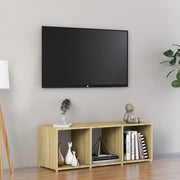 tv-skab 107x35x37 cm konstrueret træ sonoma-eg