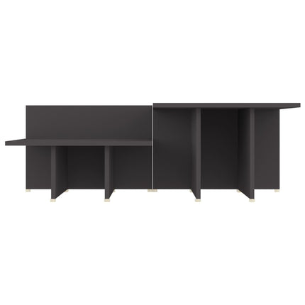sofabord 2 stk. 111,5x50x33 cm konstrueret træ grå