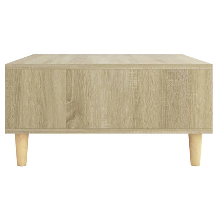 sofabord 60x60x30 cm konstrueret træ sonoma-eg