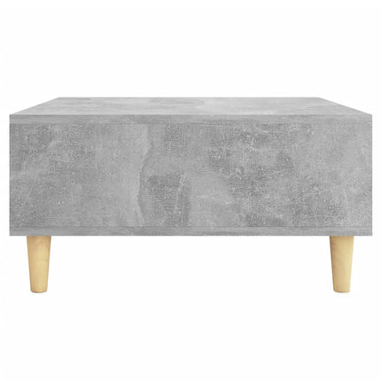 sofabord 60x60x30 cm konstrueret træ betongrå