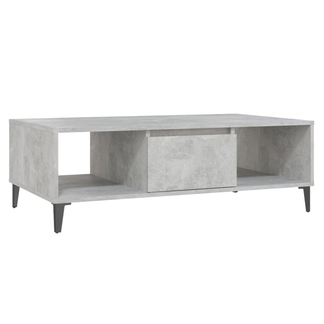 sofabord 103,5x60x35 cm konstrueret træ betongrå