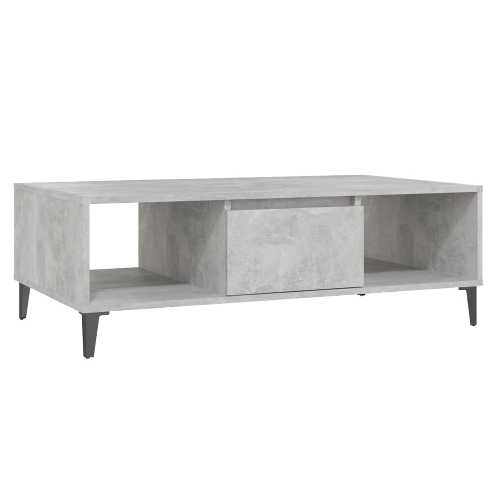 sofabord 103,5x60x35 cm konstrueret træ betongrå