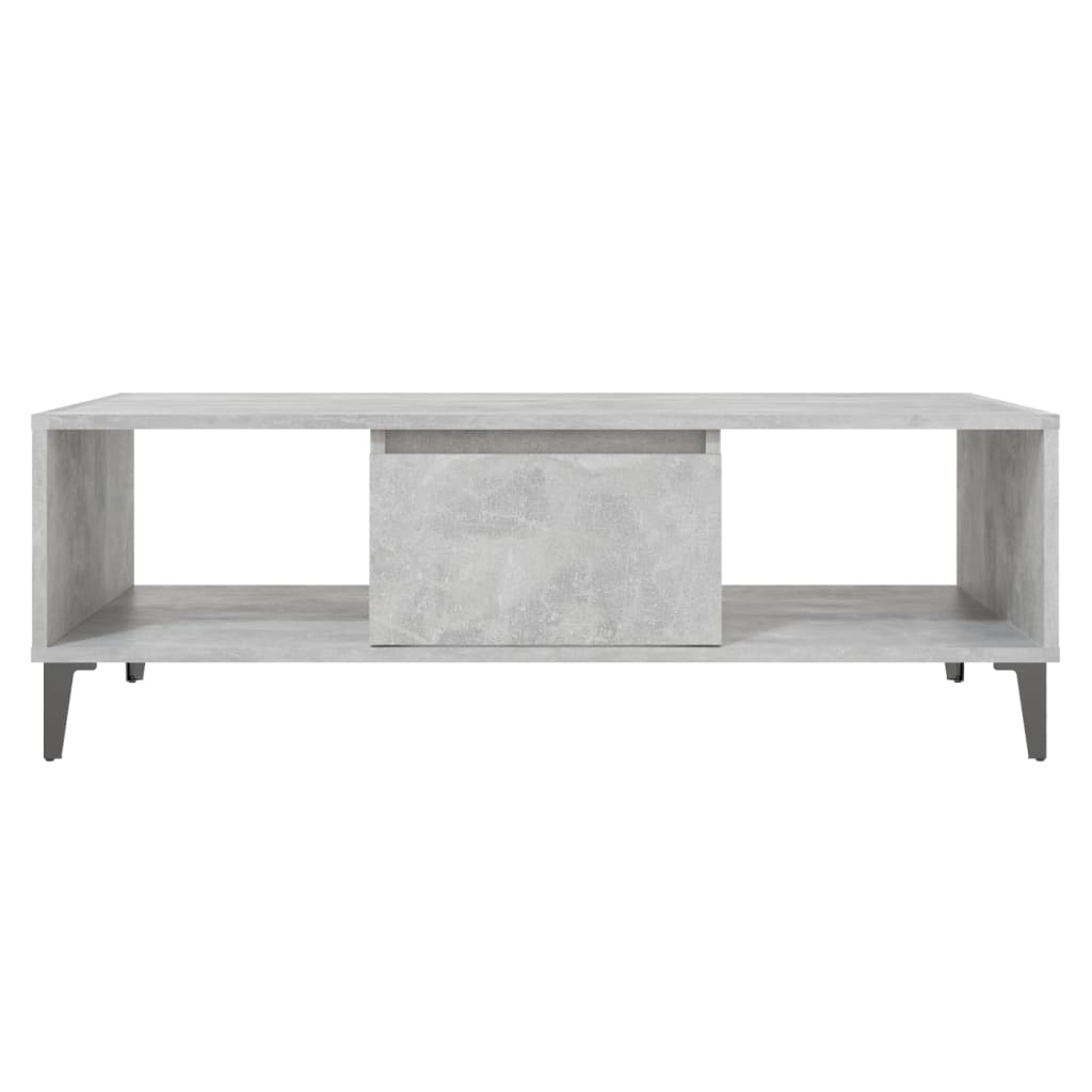 sofabord 103,5x60x35 cm konstrueret træ betongrå