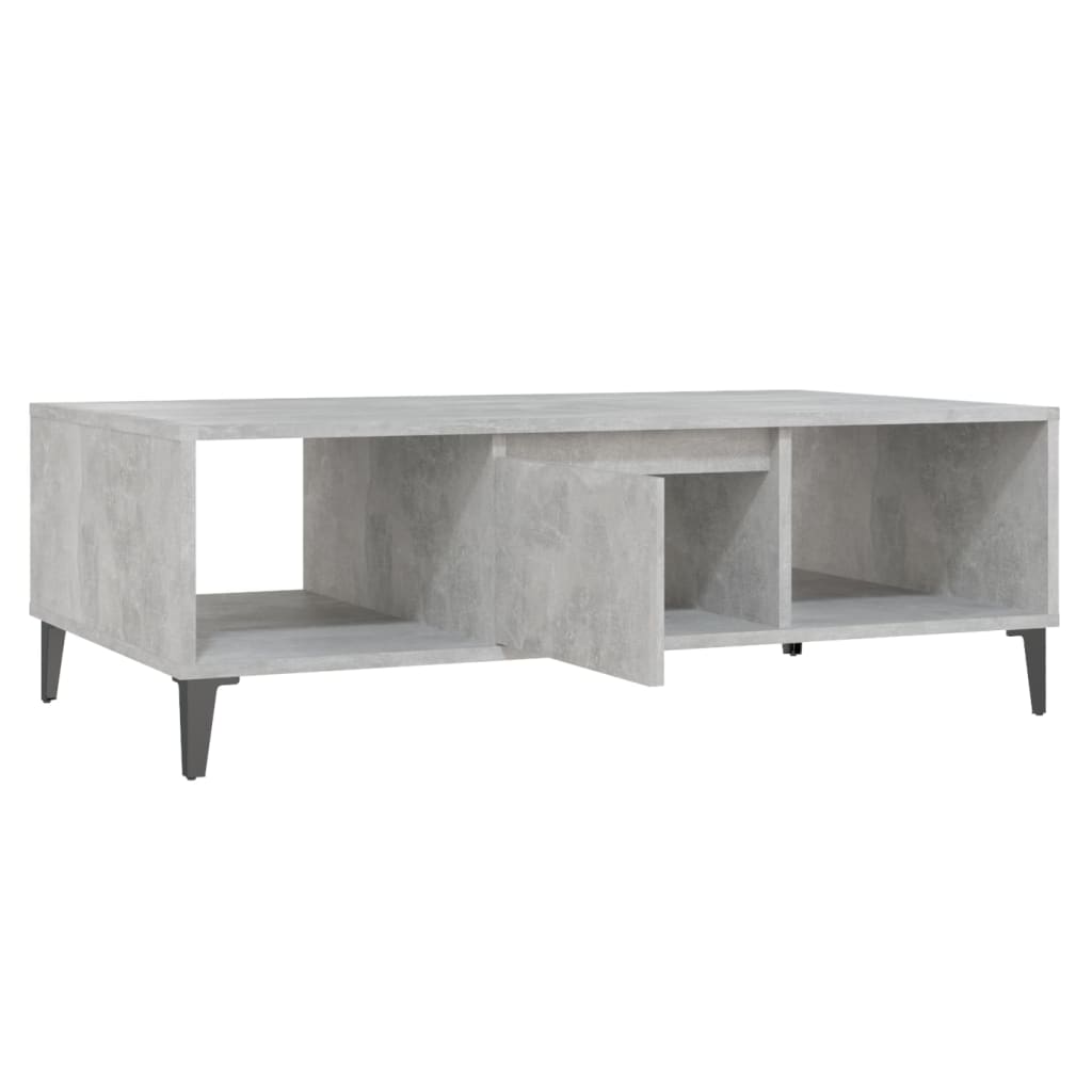 sofabord 103,5x60x35 cm konstrueret træ betongrå