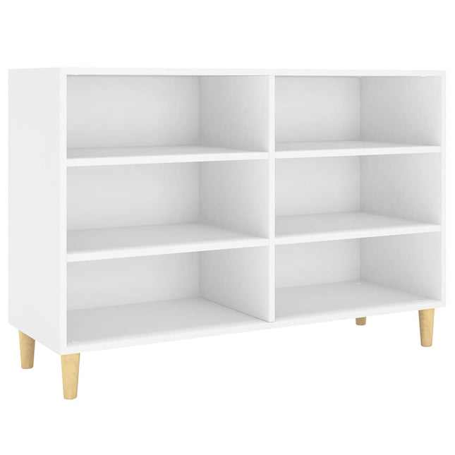 skænk 103,5x35x70 cm konstrueret træ hvid