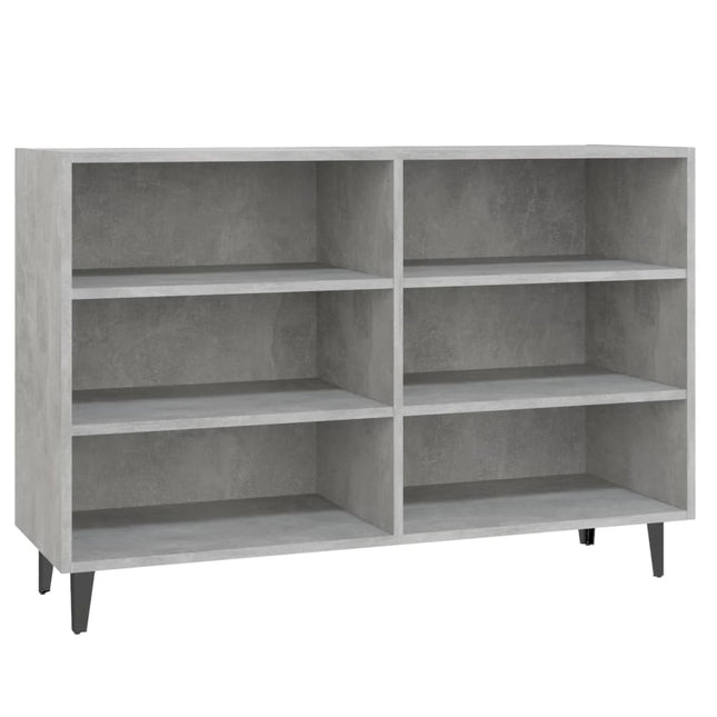skænk 103,5x35x70 cm konstrueret træ betongrå