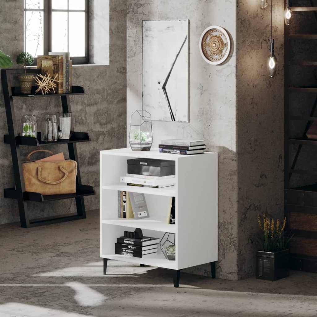 skænk 57x35x70 cm konstrueret træ hvid