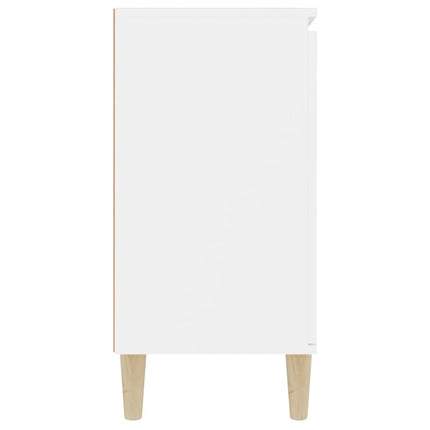 skænk 101x35x70 cm konstrueret træ hvid