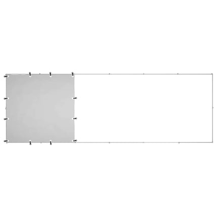 hundeløbegård 330x110x110 cm stål sølvfarvet