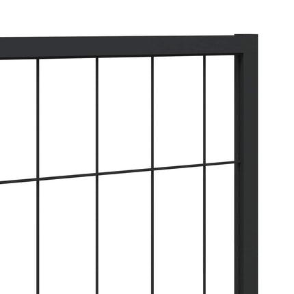 Dyrekasse uden dør Sort 300 x 100 x 70 cm Stål