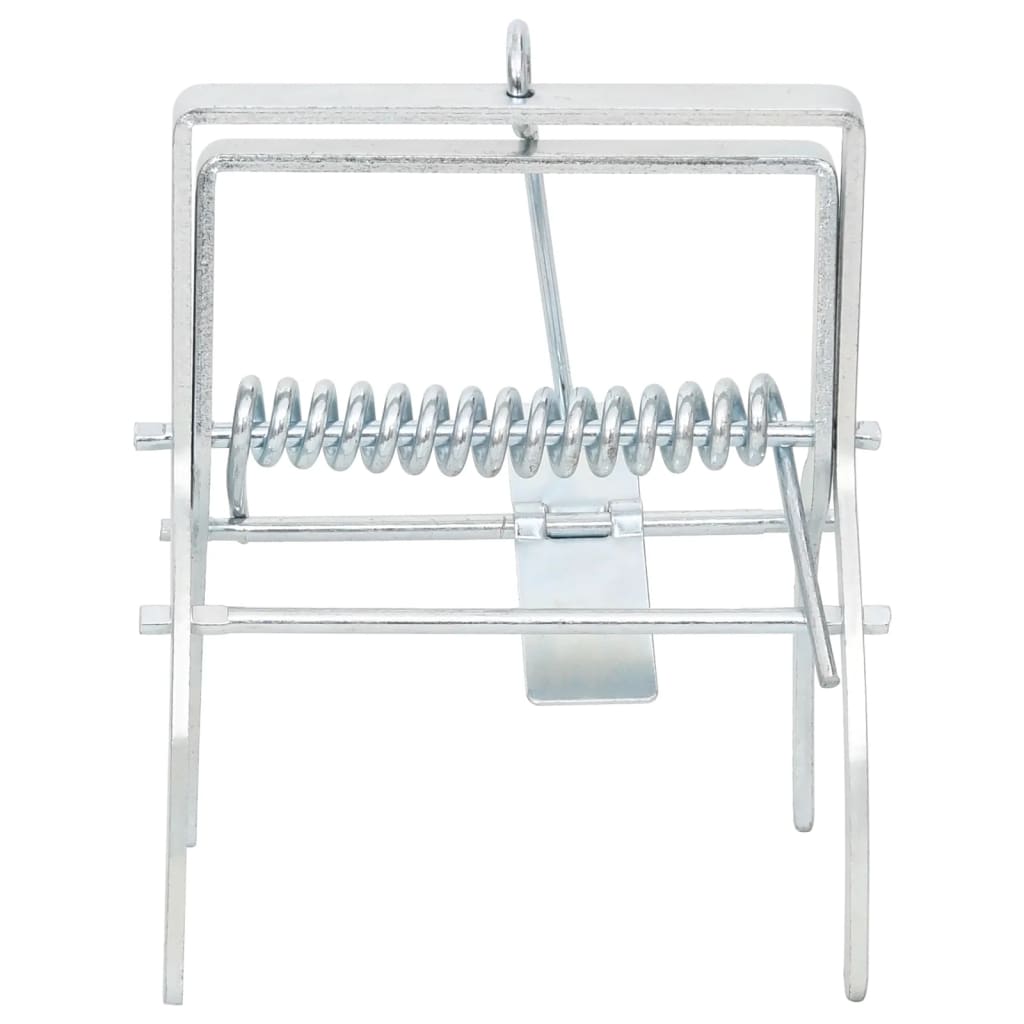 muldvarpefælder 4 stk. galvaniseret stål sølvfarvet