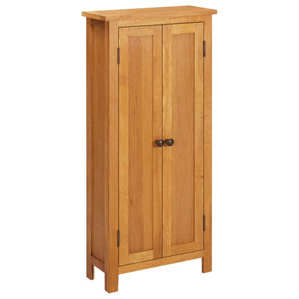opbevaringsskab 50x22x110 cm massivt egetræ