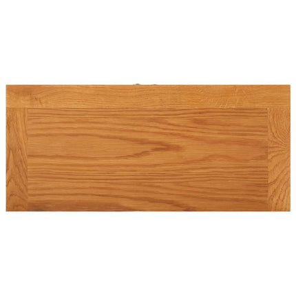 opbevaringsskab 50x22x110 cm massivt egetræ