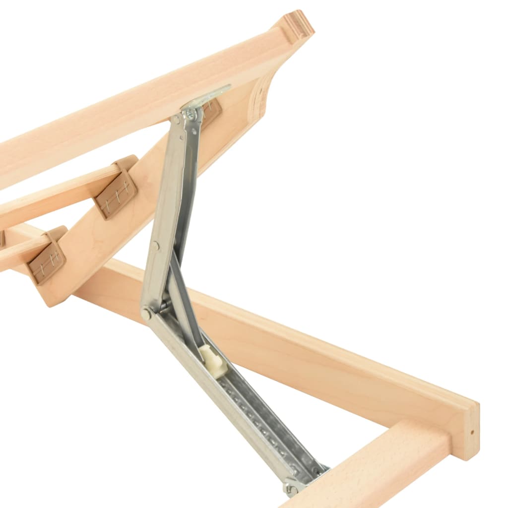 lamelbund med 13 lameller justerbar hovedende 70x200 cm