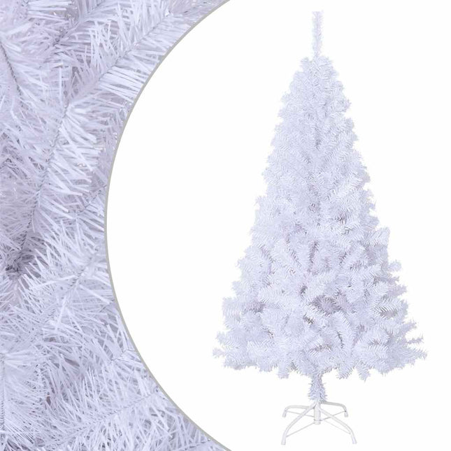 kunstigt juletræ med tykke grene 120 cm PVC hvid