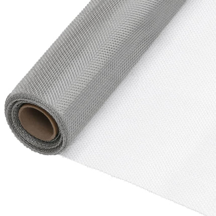 net 80x2000 cm rustfrit stål sølvfarvet