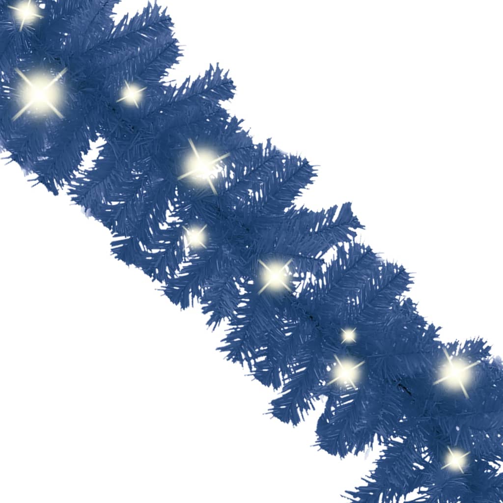 juleguirlande med LED-lys 5 m blå