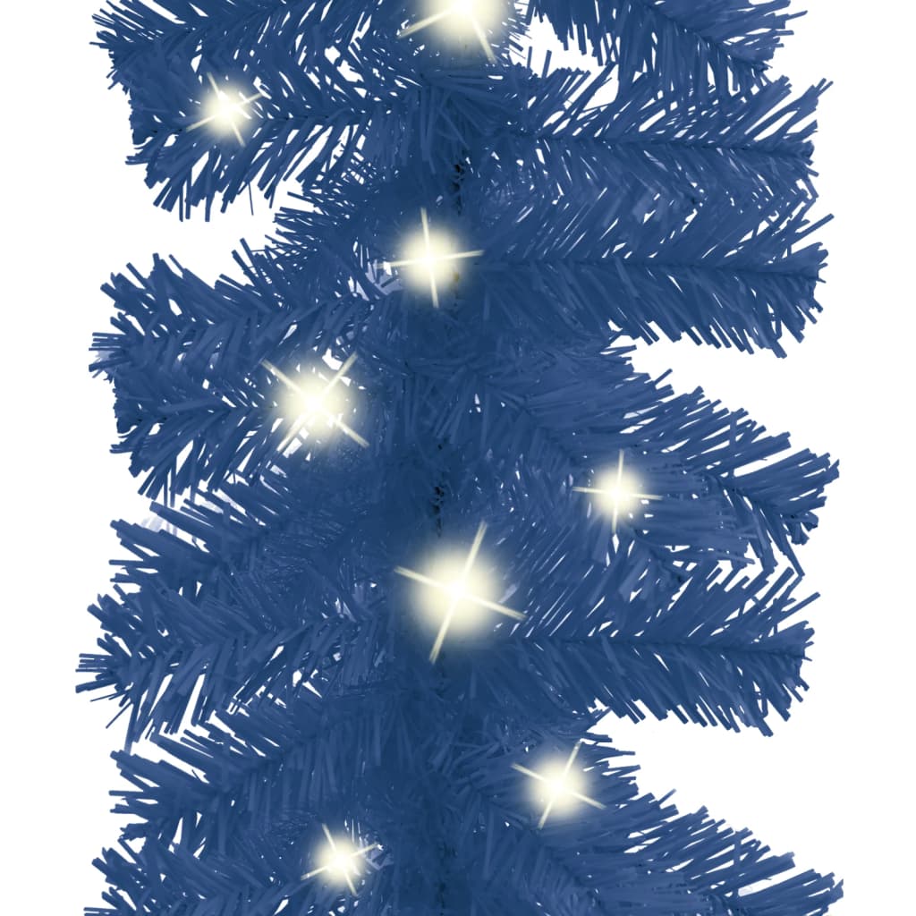 juleguirlande med LED-lys 5 m blå