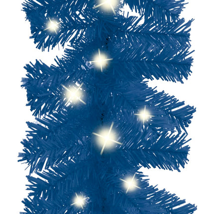 juleguirlande med LED-lys 10 m blå
