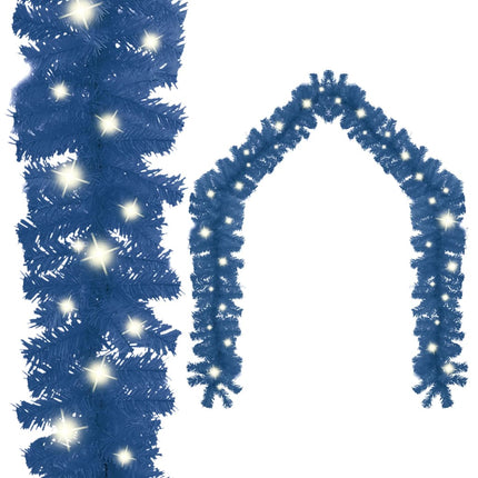 juleguirlande med LED-lys 20 m blå