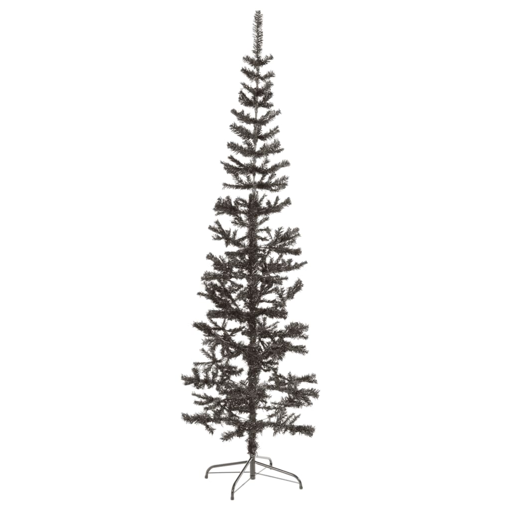 smalt juletræ 240 cm sort