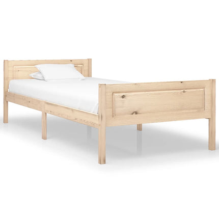 sengestel 100x200 cm massivt fyrretræ