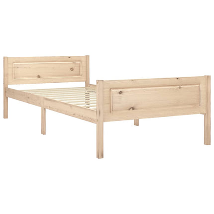 sengestel 100x200 cm massivt fyrretræ
