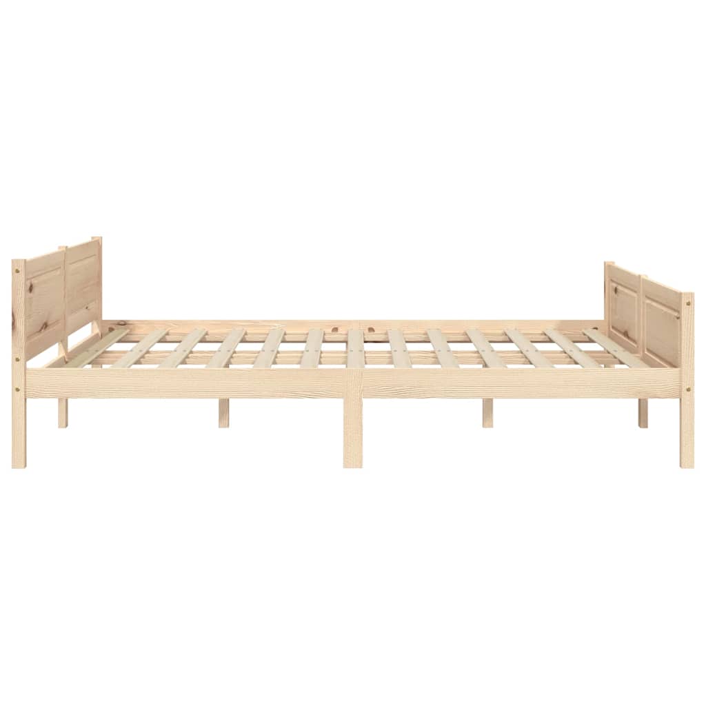 sengestel 120x200 cm massivt fyrretræ