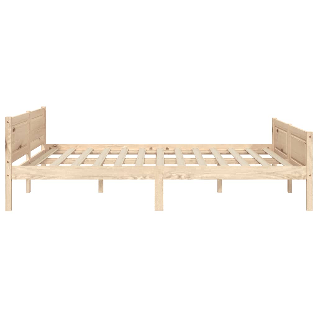 sengestel 160x200 cm massivt fyrretræ