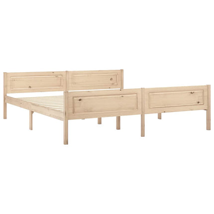 sengestel 180x200 cm massivt fyrretræ