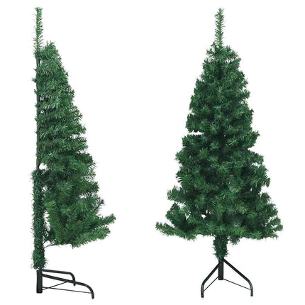 kunstigt juletræ til hjørne 120 cm PVC grøn