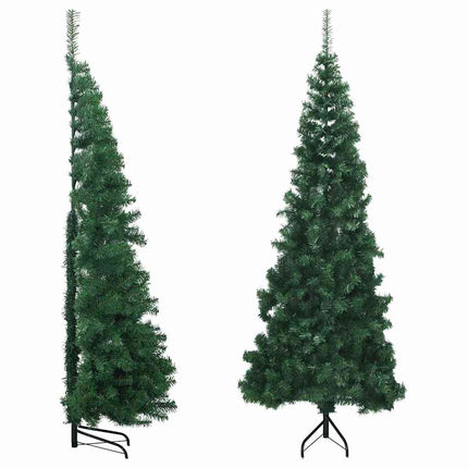 kunstigt juletræ til hjørne 180 cm PVC grøn