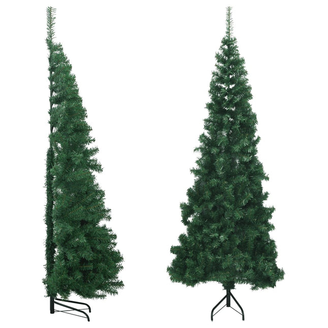 kunstigt juletræ til hjørne 180 cm PVC grøn
