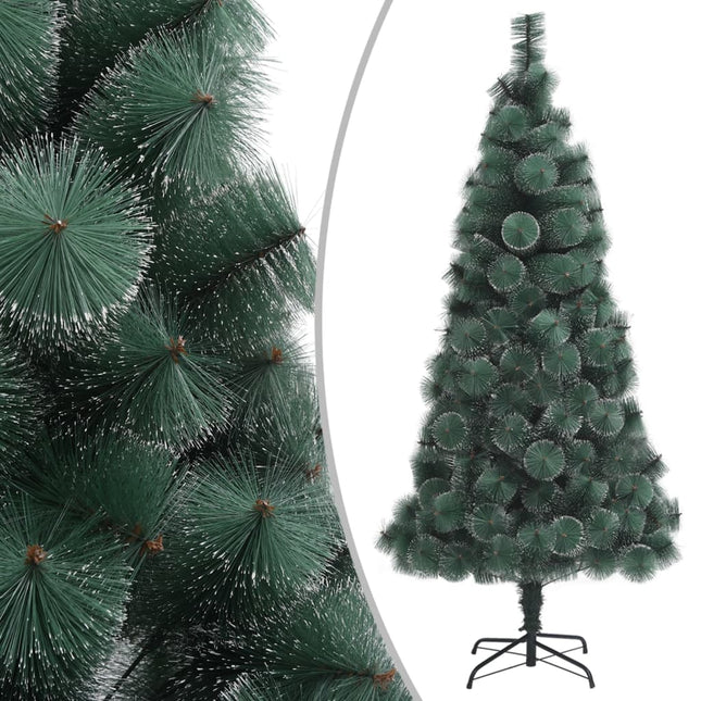 kunstigt juletræ med fod 120 cm PET grøn