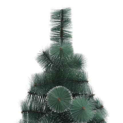 kunstigt juletræ med fod 210 cm PET grøn