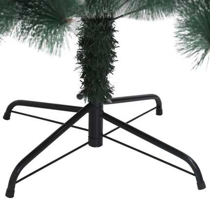 kunstigt juletræ med fod 240 cm PET grøn