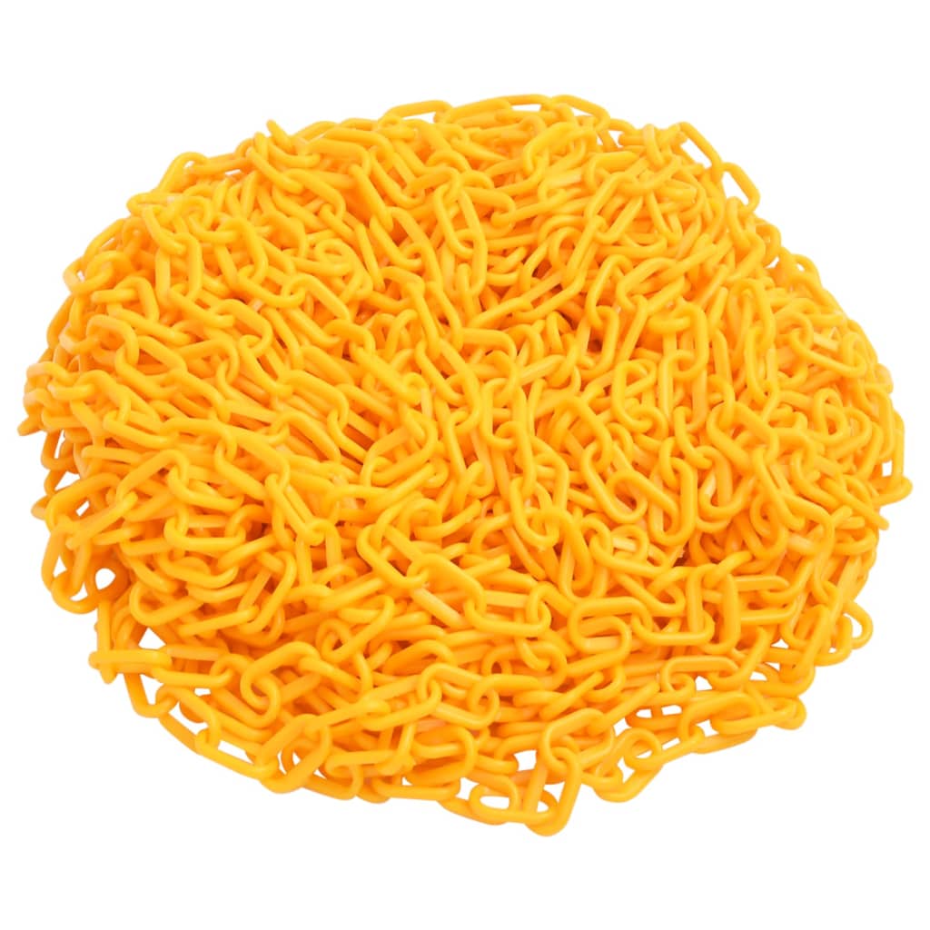 advarselskæde 100 m Ø6 mm plastik gul billede