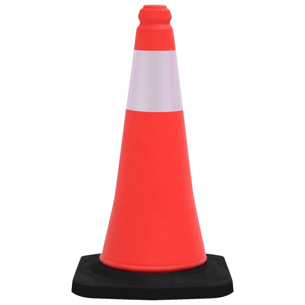 trafikkegler 10 stk. med refleks og tung bund 50 cm