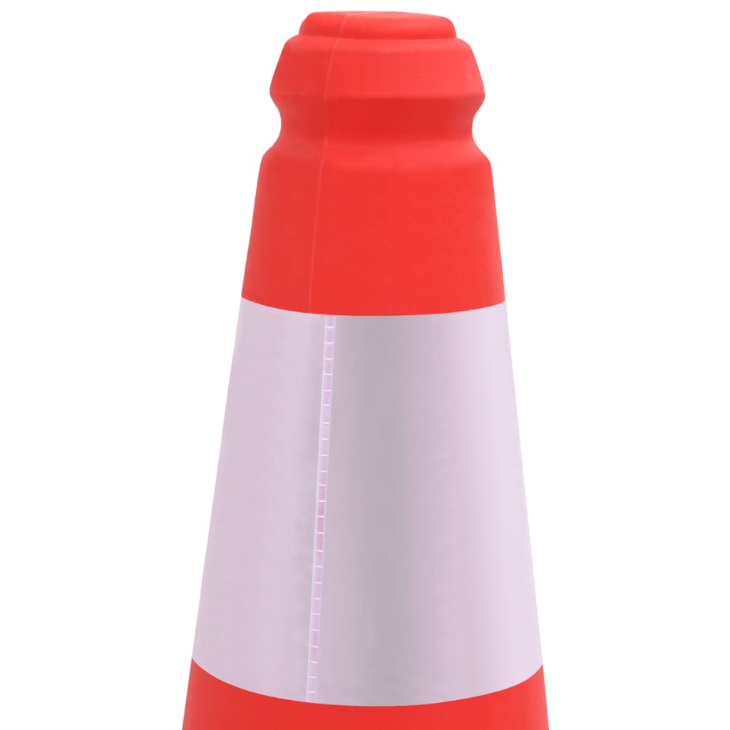 trafikkegler 10 stk. med refleks og tung bund 50 cm