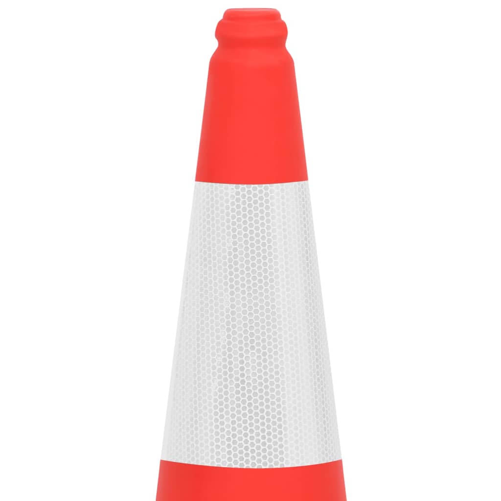 trafikkegler 10 stk. med refleks og tung bund 75 cm
