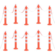 danpæle 10 stk. med kæde 75 cm