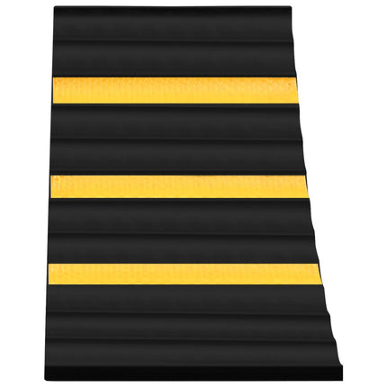 stopklods til parkering 2 stk. 29x16x19 cm gummi