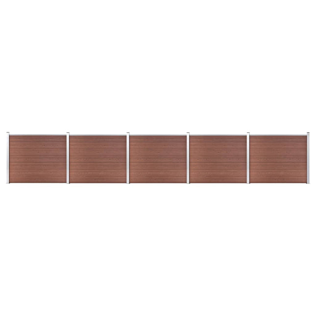 hegnspanelsæt 872x146 cm WPC brun