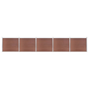 hegnspanelsæt 872x146 cm WPC brun