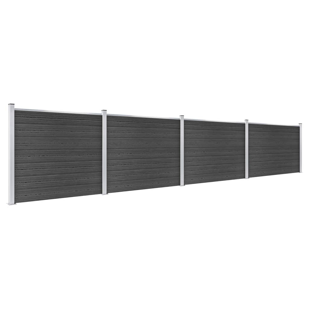 hegnspanelsæt 699x146 cm WPC grå